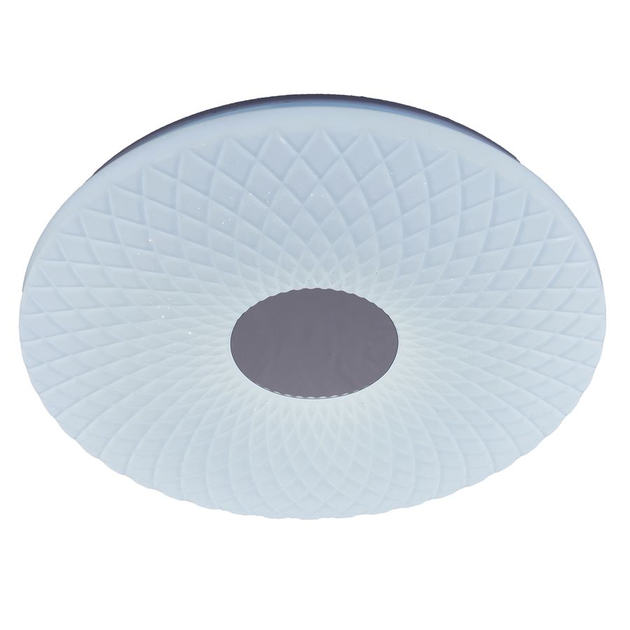 LED Deckenleuchte Porto mit Kristalleffekt d: 48cm - LED fest verbaut, 2700-6500K, warm-kaltweiss