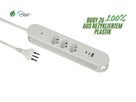 Steckdosenleiste Re:Life USB - 3x T13. 2x USB-C + 1x USB-A, 1.8m Kabel, weiss