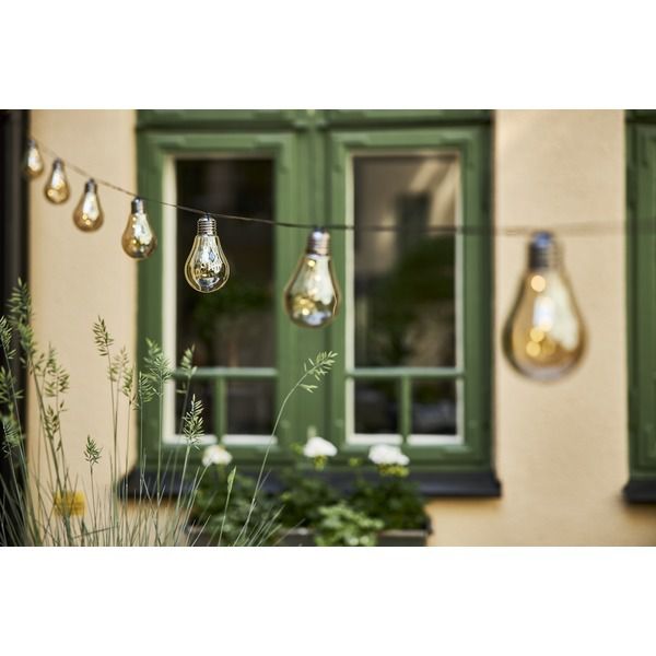 Lichterkette heavy smoke - IP44, Gelb, 10 LED's, 360cm