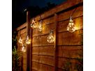 Solarlichterkette Vintage - warmweiss, transparent, 10-teilig