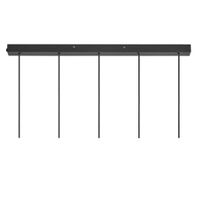Tilo, 5-Pendelleuchte, Schwarz - GU10, IP20