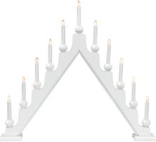 Kerzenleuchter Stellan - IP20, Weiss, Warmweiss