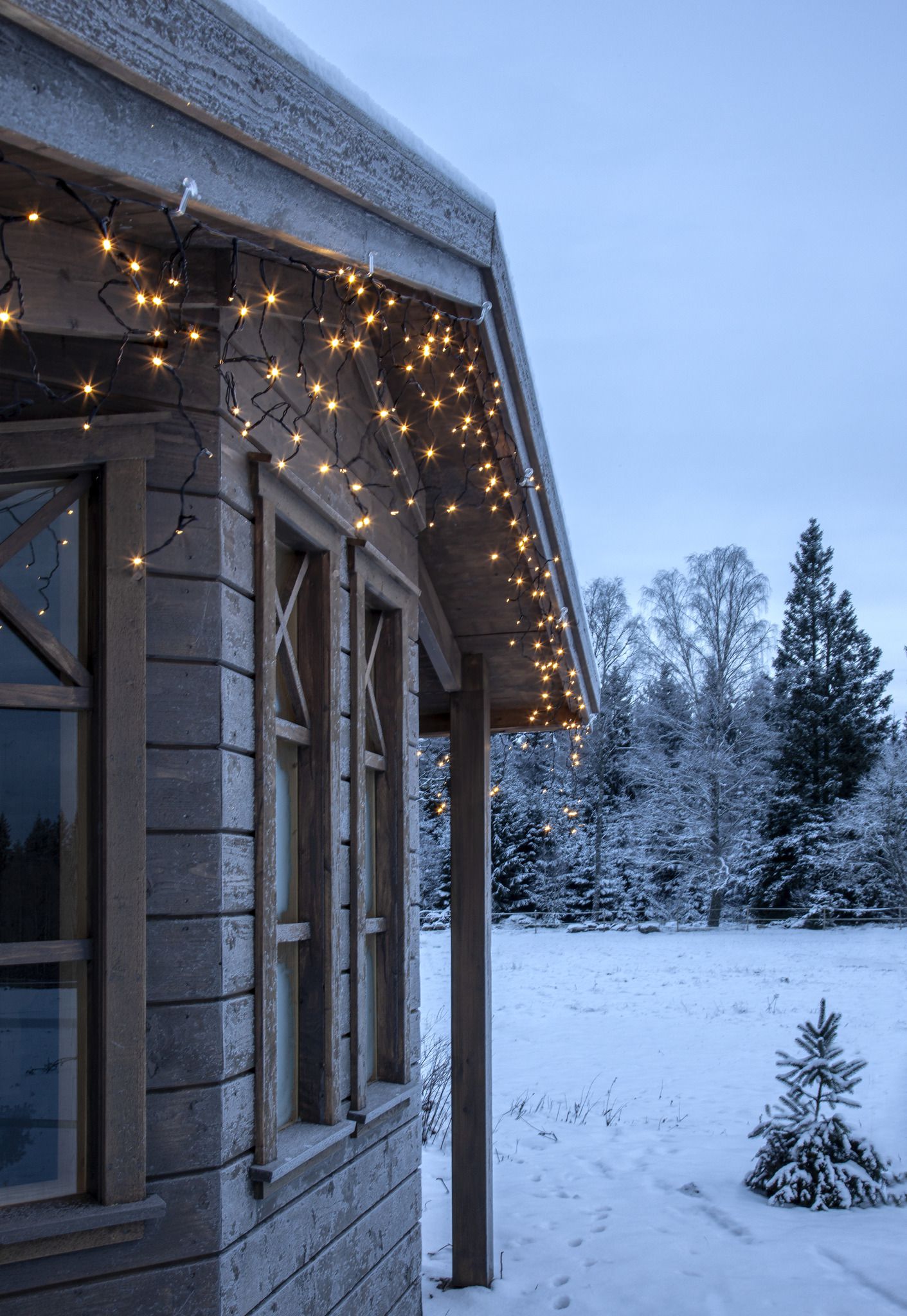 Icicle Lights Shiny - IP44, Warmweiss, 960 LED's, 2390.00 cm