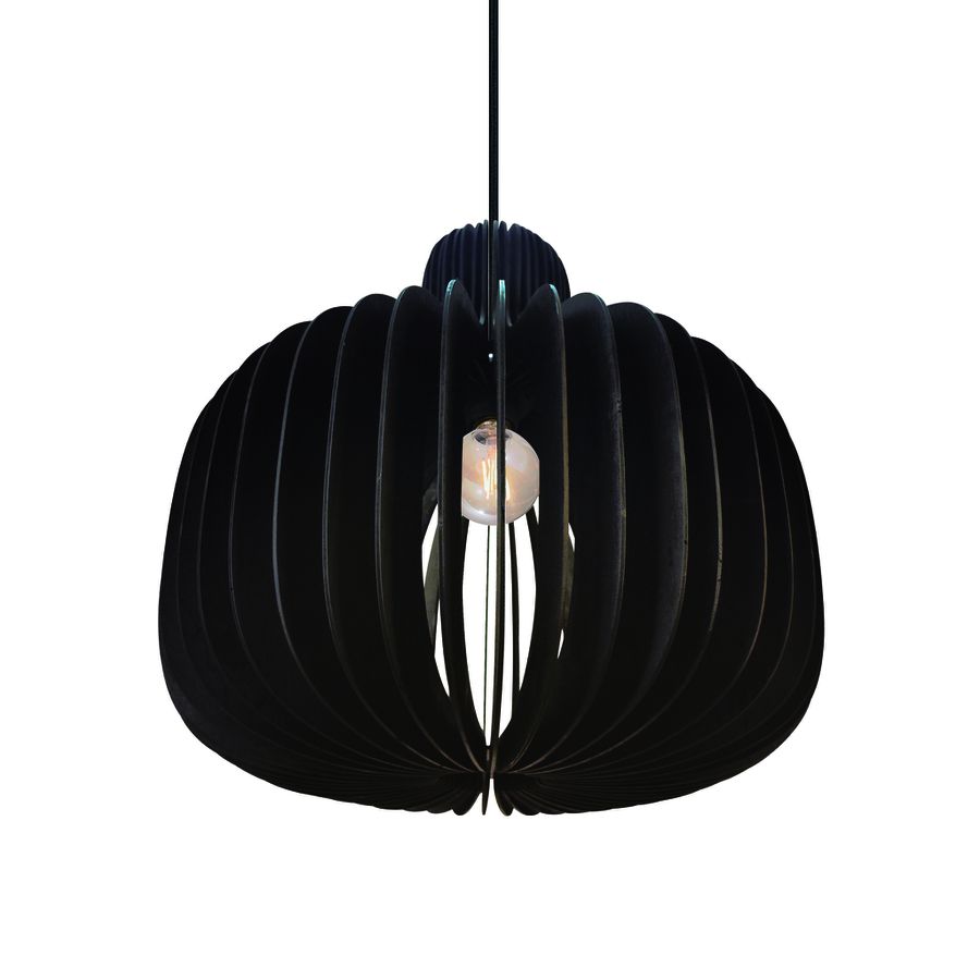 Pendelleuchte Hazo 43 Schwarz - 60W, E27, IP20