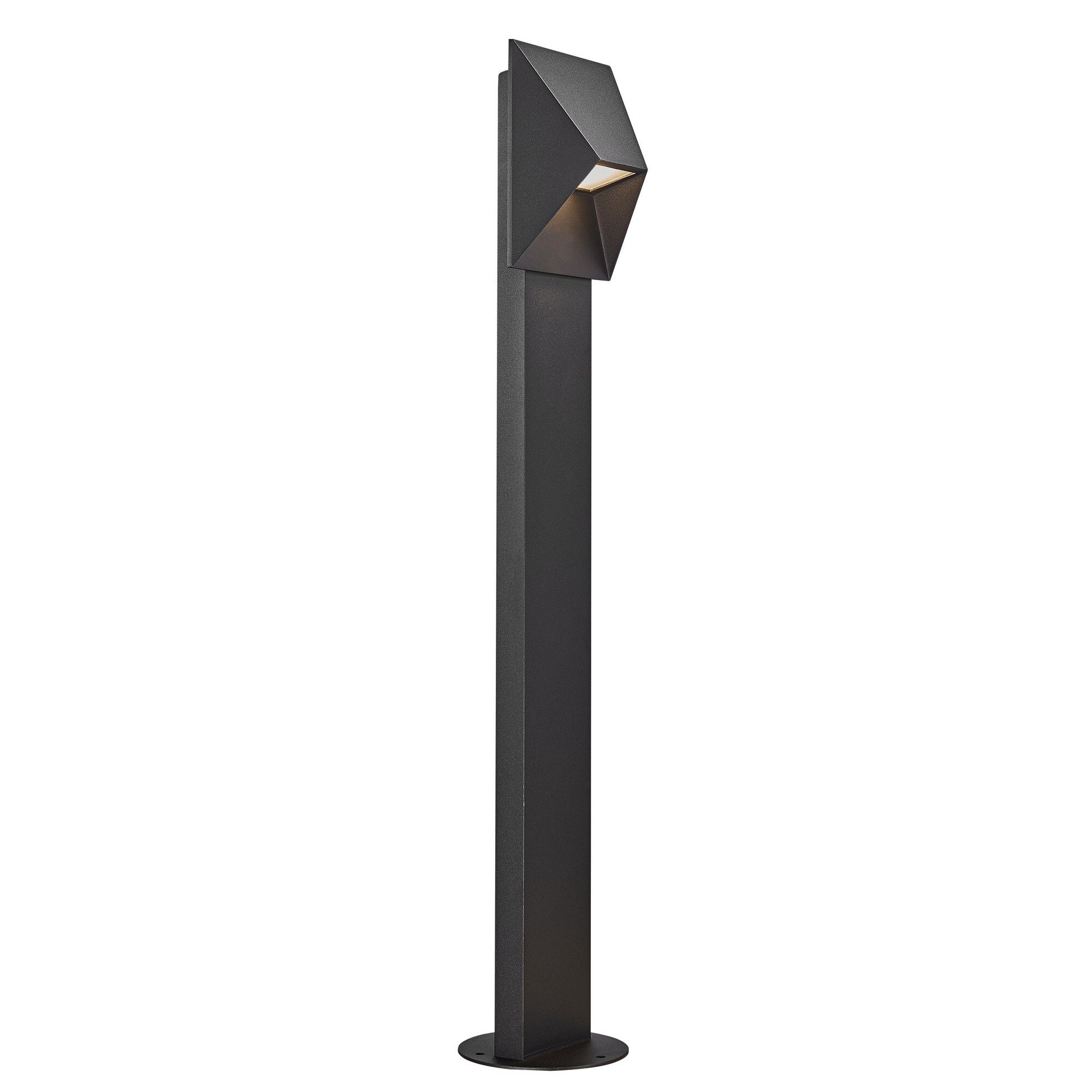 Wegleuchte PONTIO 15 - 1xGU10 (exkl.), max.25W, IP54, schwarz, dimmbar (optional Leuchtmittel), L=150mm,B=150mm, H=850mm
