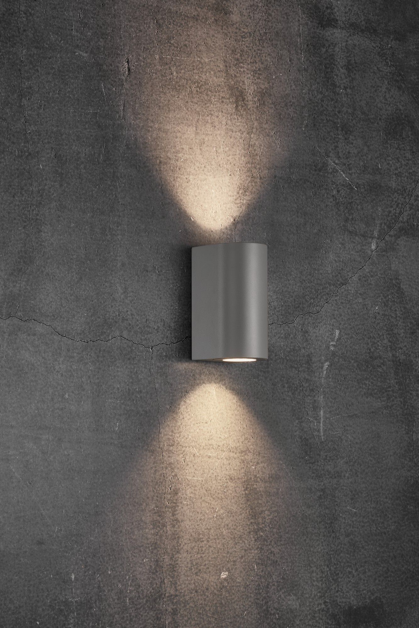 Canto maxi 2, Wandleuchte, Grau - GU10, max. 2x28W, IP44