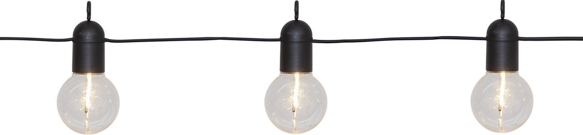 Lichterkette Fiesta - IP44, Warmweiss, 10 LED's, 360cm