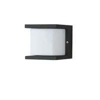 LED Wandleuchte CUBO (3000K) - 10W, 900lm, 3000K, IP54, 150°, schwarz, nicht dimmbar, L=100mm, B=100mm, H=100mm