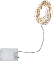 Lichterkette Tautropfen - IP20, Warmweiss, 40 LED's, 400 cm