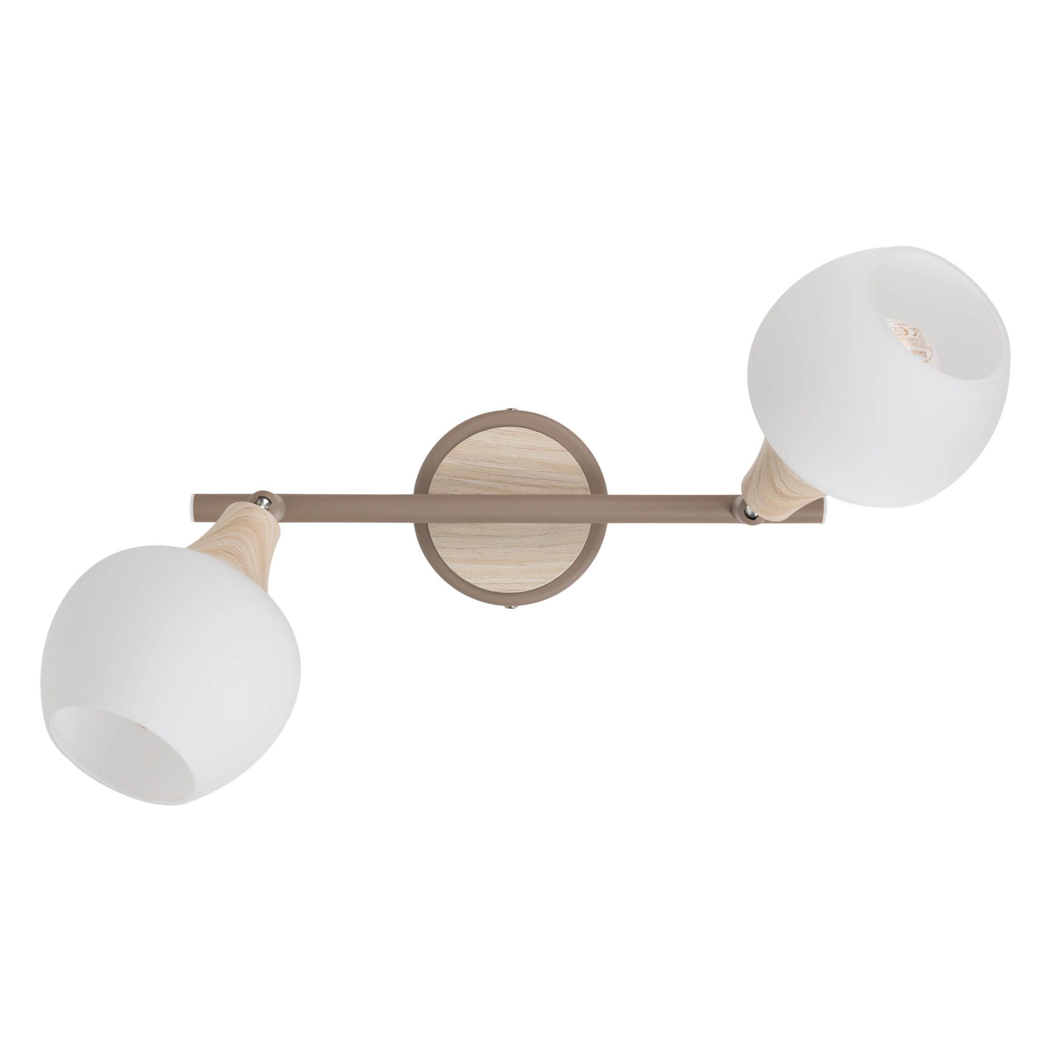 2er Deckenleuchte  MONACO  L: 28cm beige - IP20, E14, Beige