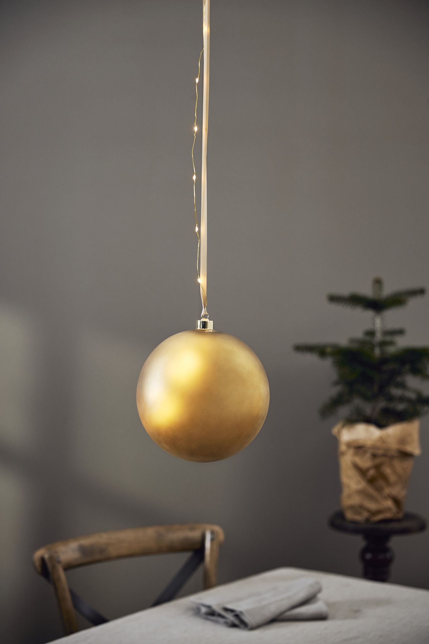 Glaskugel Bliss - IP20, Warmweiss, Gold