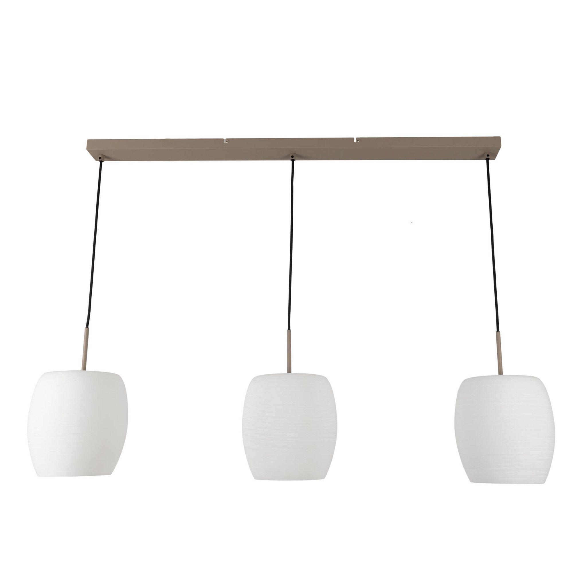 3er Pendelleuchte  NIRELIA  L: 110cm beige - IP20, E27, Beige