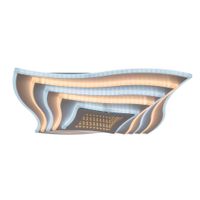 LED-CCT Deckenleuchte  FEVORIA  inkl. 3D-Effekt L/B: 50cm sandweiß - IP20, LED-Modul, Weiss