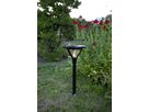 Solar Poller-Leuchte Mervia - Schwarz, Lichtfarbe Warmweiss