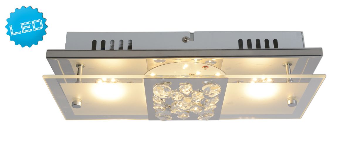 LED Deckenleuchte Chur l:30cm - LED fest verbaut, 3000K, warmweiss