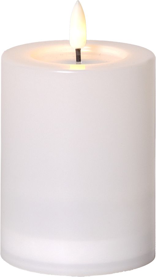 Solar Kerze Flamme Saul - Indoor, Outdoor, Warmweiss, Weiss