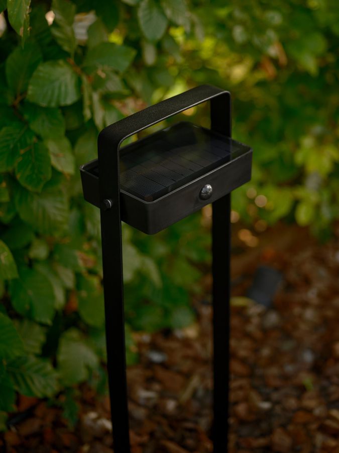 Solar-Pollerleuchte Saulio  Schwarz - LED Modul, 4.5W, IP44