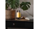 LED Laterne Flame - Outdoor, Schwarz, 19cm Höhe