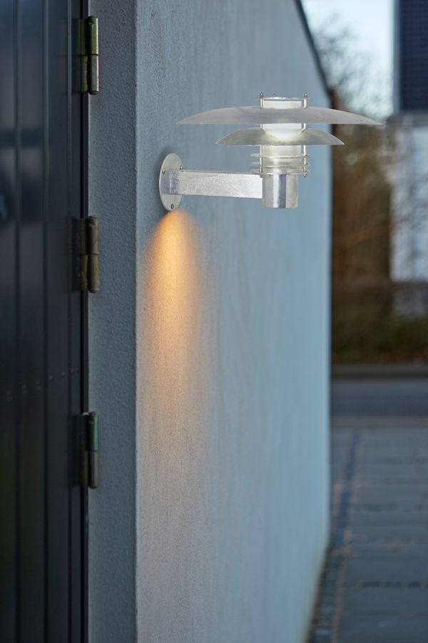 Phoenix, Wandleuchte, Verzinkt - 14W, 2700K, IP54, 230V