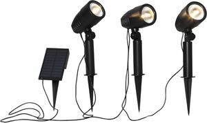 Solar Spotlight Powerspot x 3 - IP44, Warmweiss, Dämmerungssensor