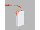 5m Seil geflochten mit integrieter LED Beleuchtung - 3xAA Batterie (exkl.), 50 LED`s, IP67, Farbe Orange, L= 500cm,  Zugkraft pro Meter 2.95KN/300KG