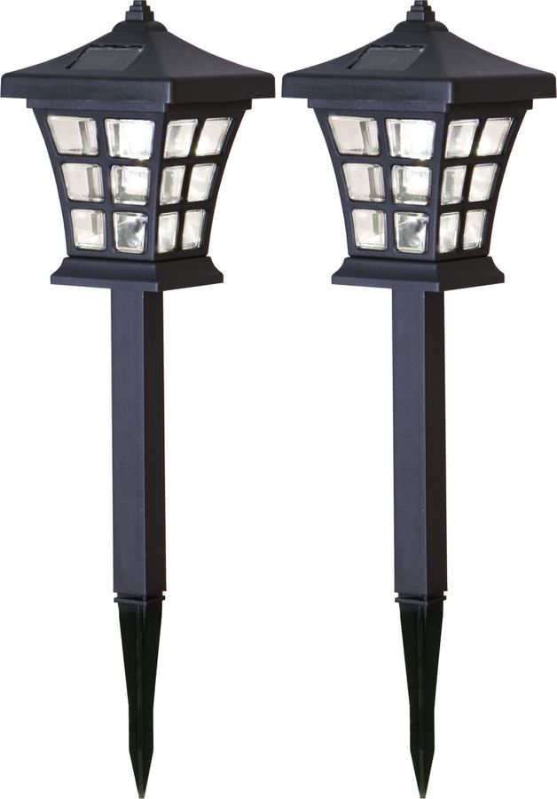 Solare Wegleuchte 2 Pack Nippon - Schwarz, Lichtfarbe Warmweiss