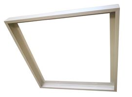 Cadre de montage pour panneau LED 622x622 - Aluminium, L=643mm, B=643mm, H=51mm