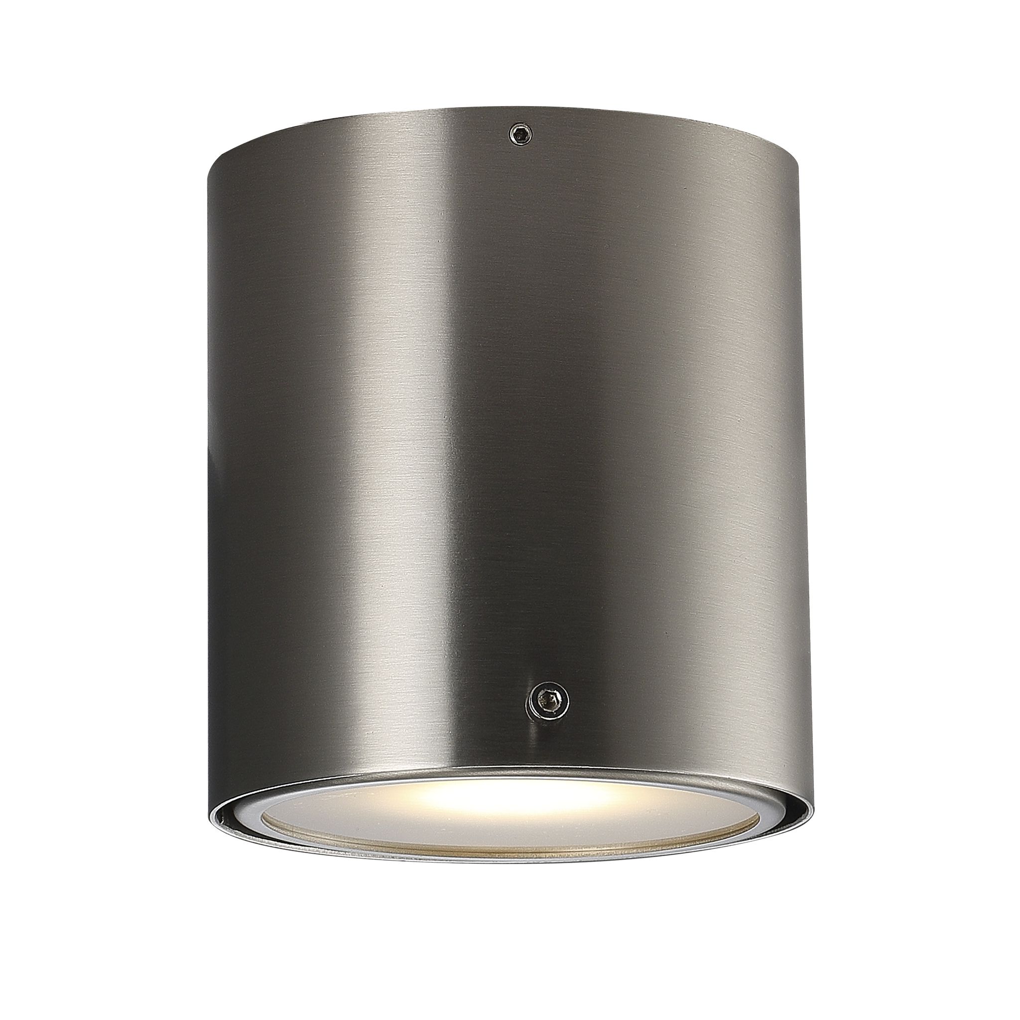 IP S4, Wandleuchte, Gebürsteter Stahl - GU10, max. 8W LED, IP44