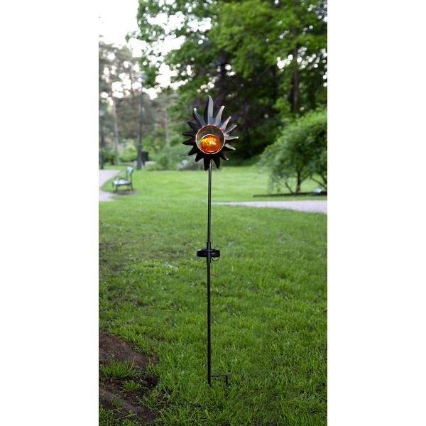 Solar Decoration Melilla - Schwarz, Lichtfarbe Amber