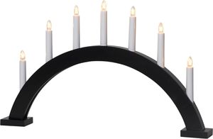 Kerzenleuchter Trapp - IP20, Schwarz, Warmweiss