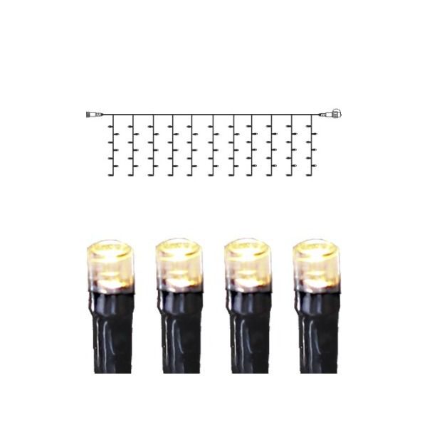 System 24 Extra, Vorhang, 200x50cm - Schwarz, Warmweiss