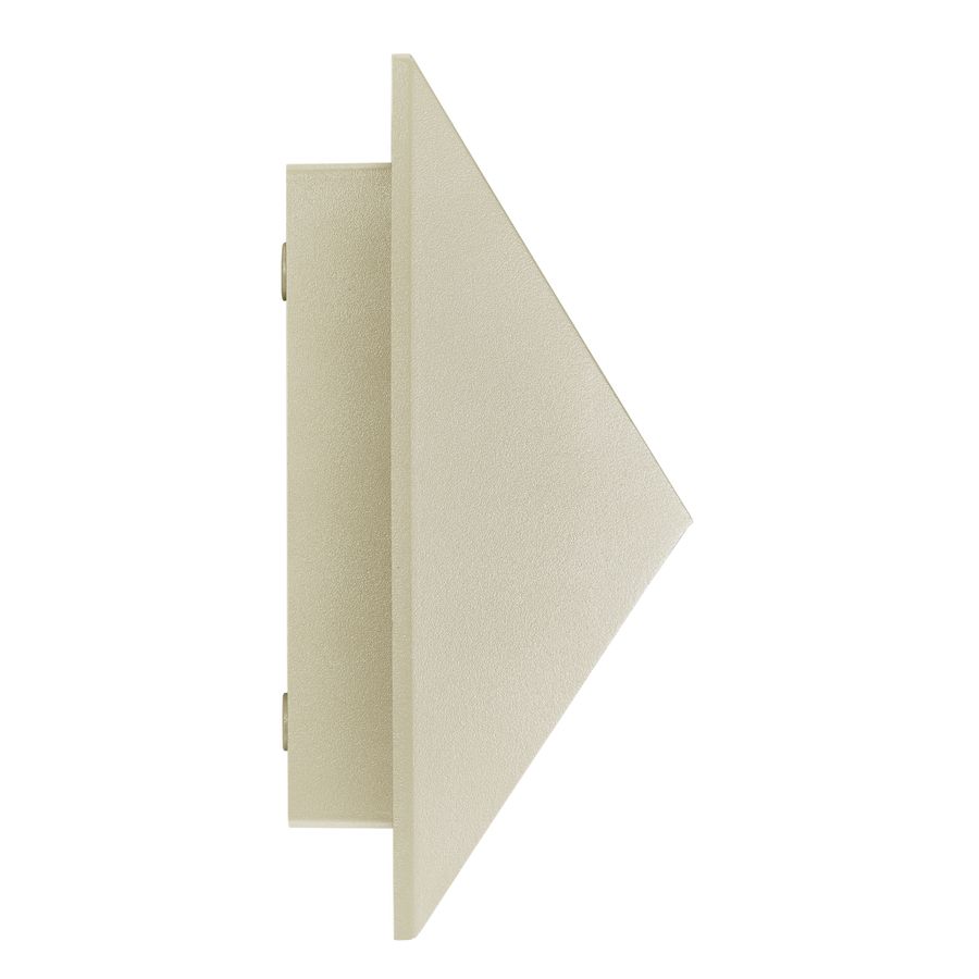 Wandleuchte PONTIO 27 - 2xGU10 (exkl.), max.2x25W, IP54, sand, dimmbar (optional Leuchtmittel), L=150mm,B=150mm, H=190mm