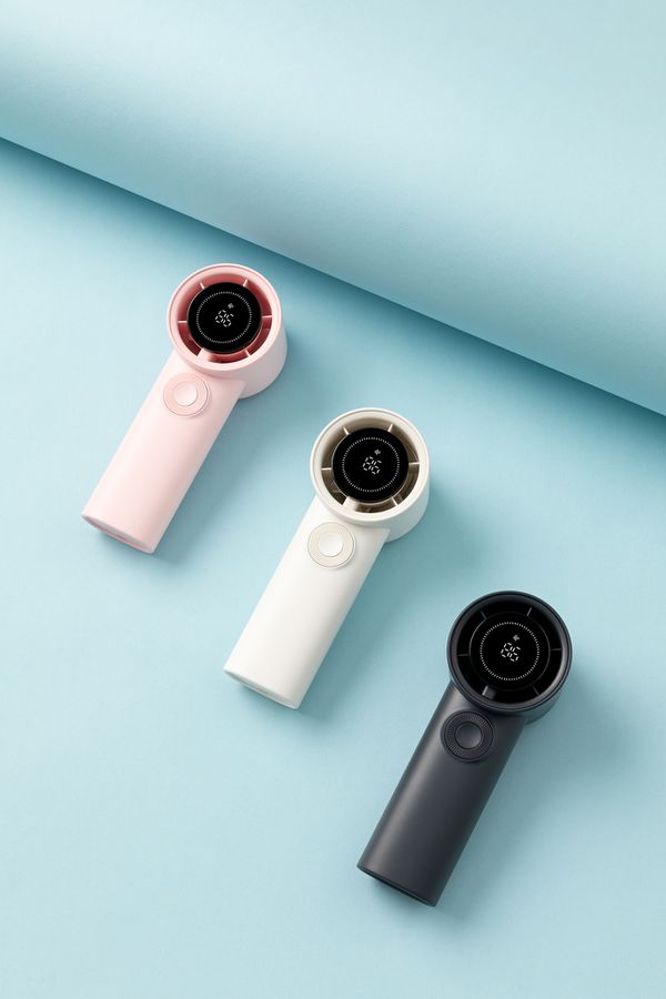 AURA Handventilator AF01 weiss - 3600mAh, inkl. USB-C Kabel, wiederaufladbar