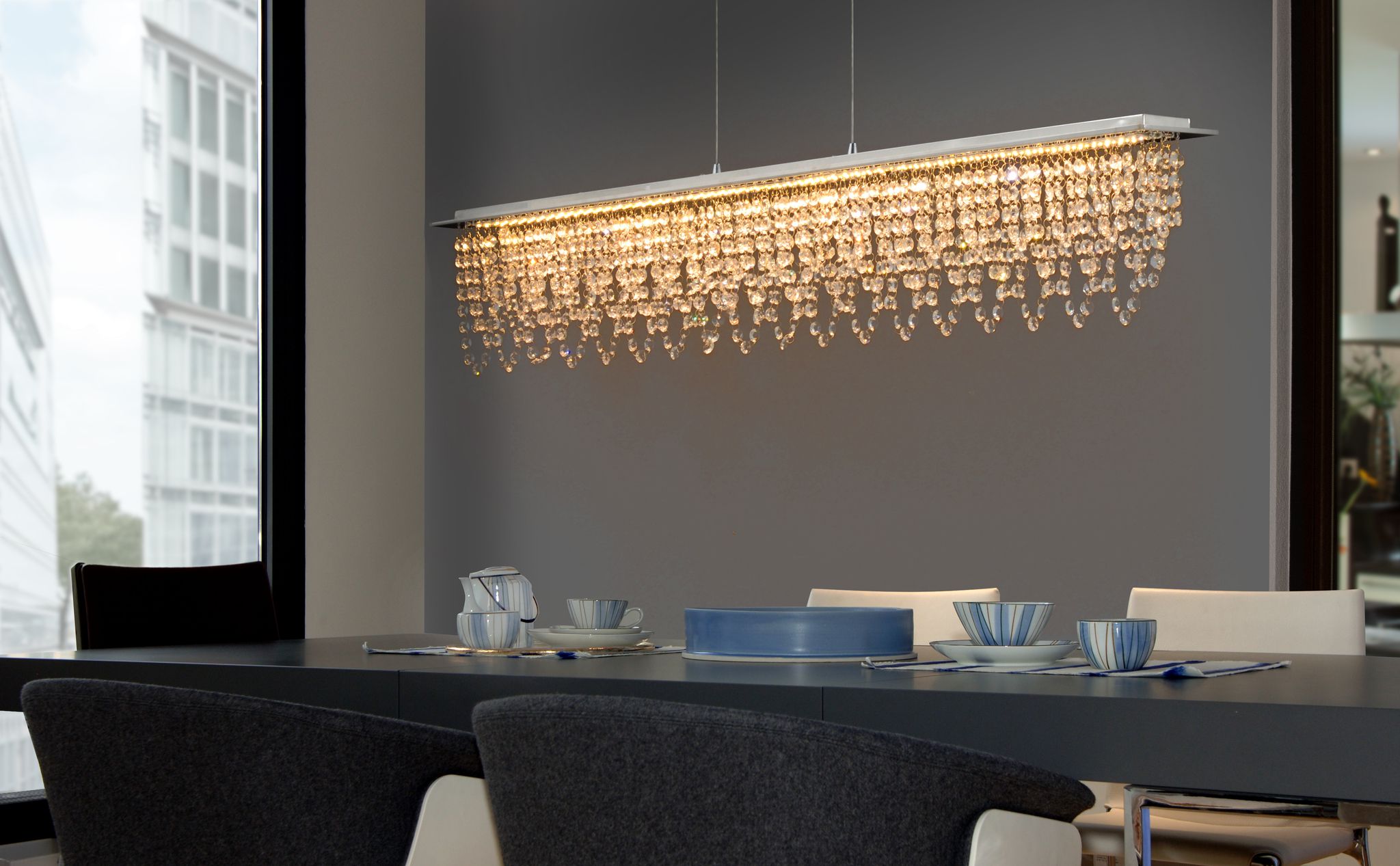 LED Pendelleuchte DIAMONDS - LED fest verbaut, 2700-6500K, warm-kaltweiss
