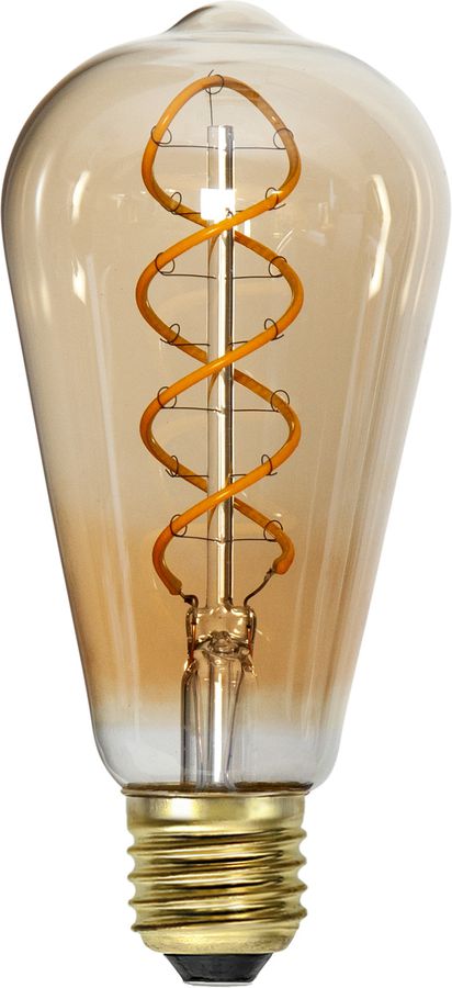 LED Leuchtmittel E27 ST64 Decoled Spiral Amber - E27, 160Lm, 2100K, 3.2W, 230V