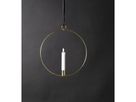 Indoor Decoration Flamme Ring - Indoor, Messing, 30cm Höhe, Timerfunktion