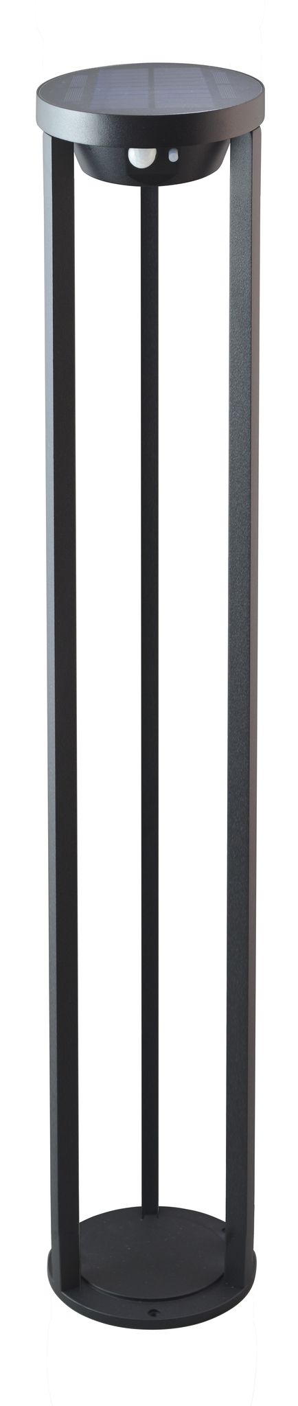 Solarleuchte MARKAB - 3.7V DC, 5.88W, 600lm, 3000K, CRI 80, 110°, schwarz, D=160mm, H=800mm