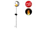 LED-Solar Erdspieß Mond - IP44, warmweiss, 0.06W