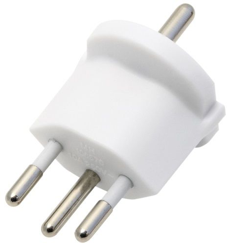 Adapteur de voyage T12 CH-Schuko, 3-pôle - Schuko nach Schweiz T12 / 3-polig, weiss, 250V / 10A, 64x45x45mm / 32g, nicht demontierbar