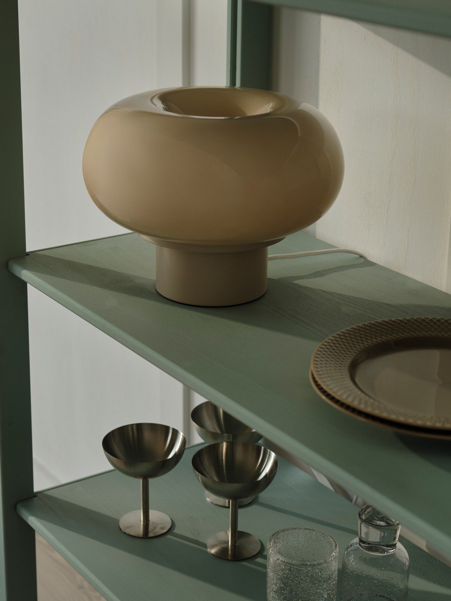 Tischlampe Malti Beige - E27, IP20, 230V