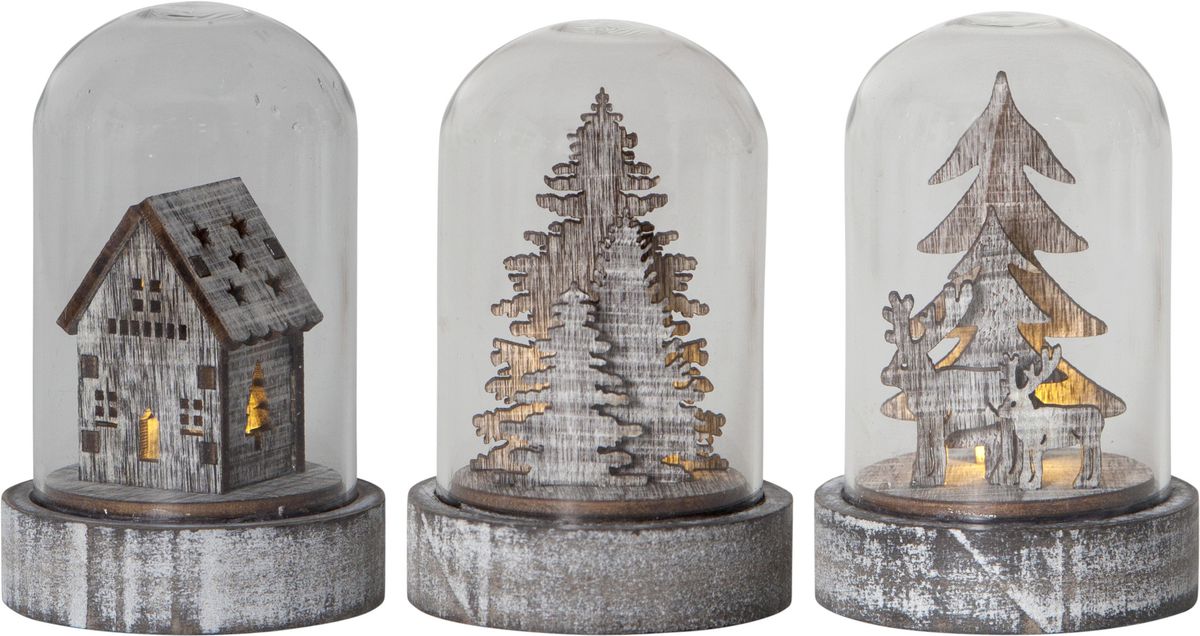 Tavolo decorazione cupola - IP20, Warmweiss, 3 LED