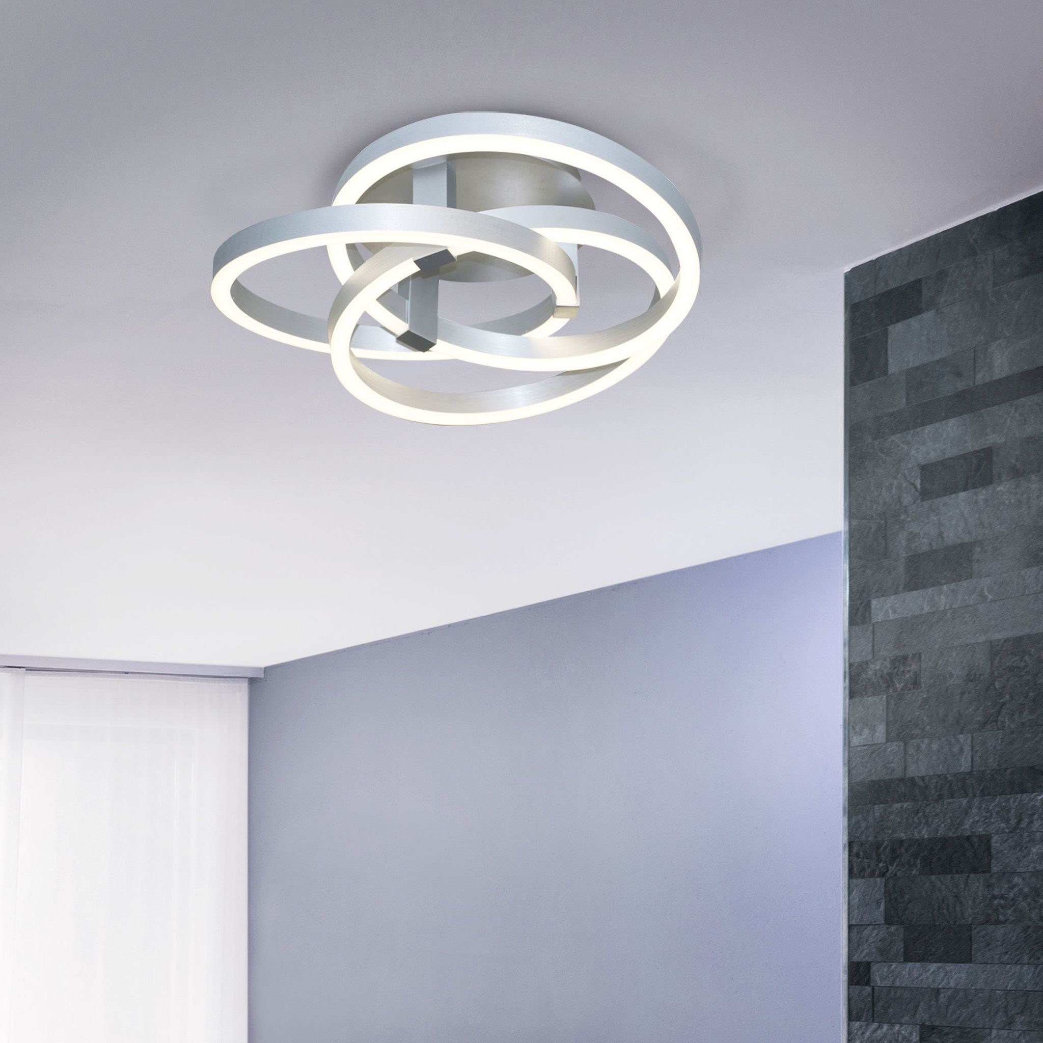 Smart Home LED Deckenleuchte Divora d: 58cm - LED fest verbaut, 2700-6500K, warm-kaltweiss