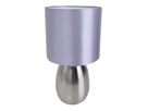 Tischleuchte Aurum H: 33 cm stahl-blank grau - E14, 40W, IP20