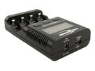 Powerline 4.2 Pro - 4x AA/AAA NiMH Akkus, Ladegerät mit 5 Ladeprogrammen