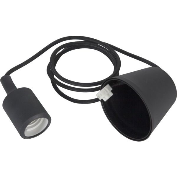 Lampenaufhängung E27 Color - E27, Schwarz, 220-240V AC