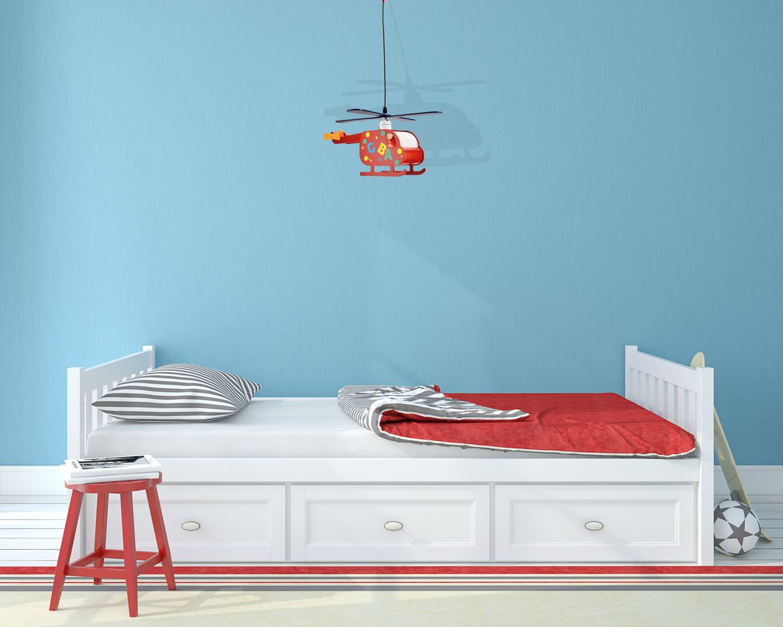Kinderpendelleuchte Hubert Hubschrauber - IP20, E27, multicolor