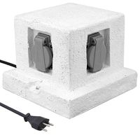presa a cubo - mit Schutzkontaktsteckdosen, 5m Kabel, 180x150x180mm, 230V, 2300W