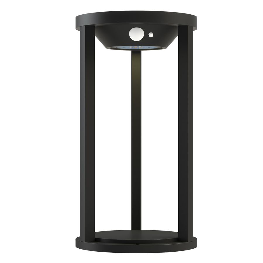 Solarleuchte MARKAB - 3.7V DC, 5.88W, 600lm, 3000K, CRI 80, 110°, schwarz, D=160mm, H=300mm