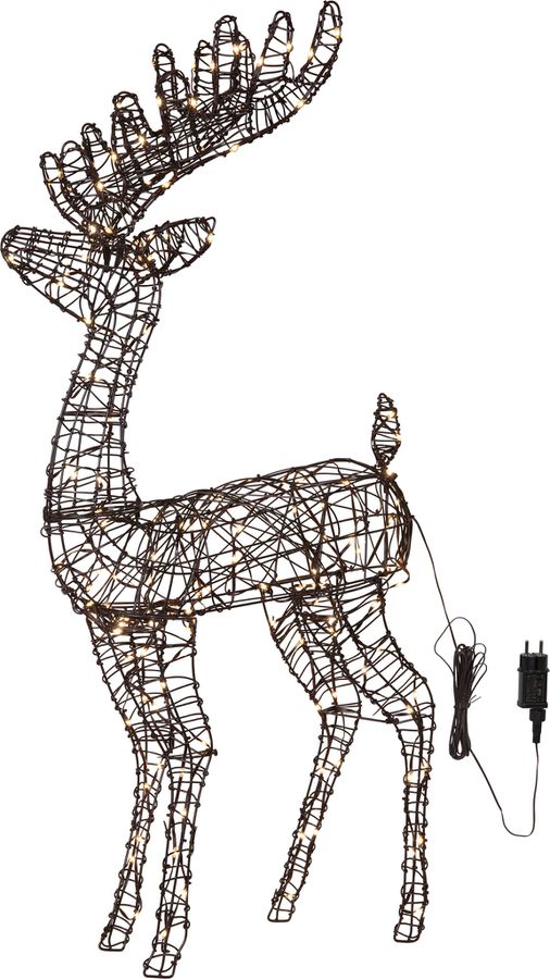 Outdoor Dekoration Vicke Deer - Indoor, Braun, 115.00cm Höhe