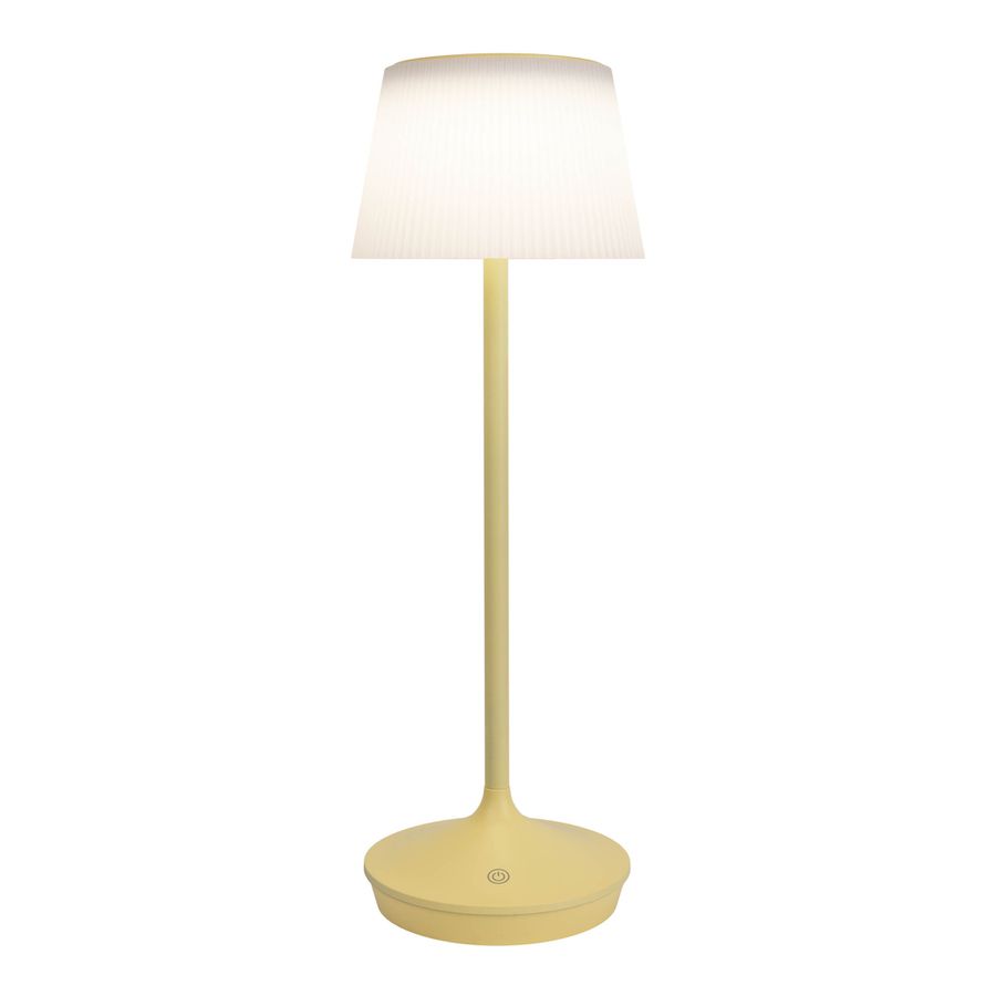 Solar- Akkutischleuchte EMMI gelb inkl. CCT  Touch H: 38 cm - LED-Modul, 3W, IP44
